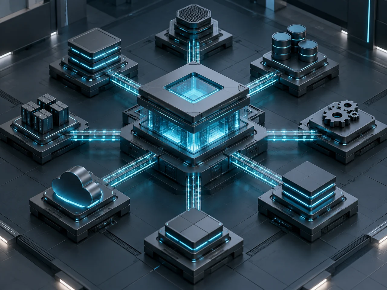 Integrated software modules connected through a stable digital architecture