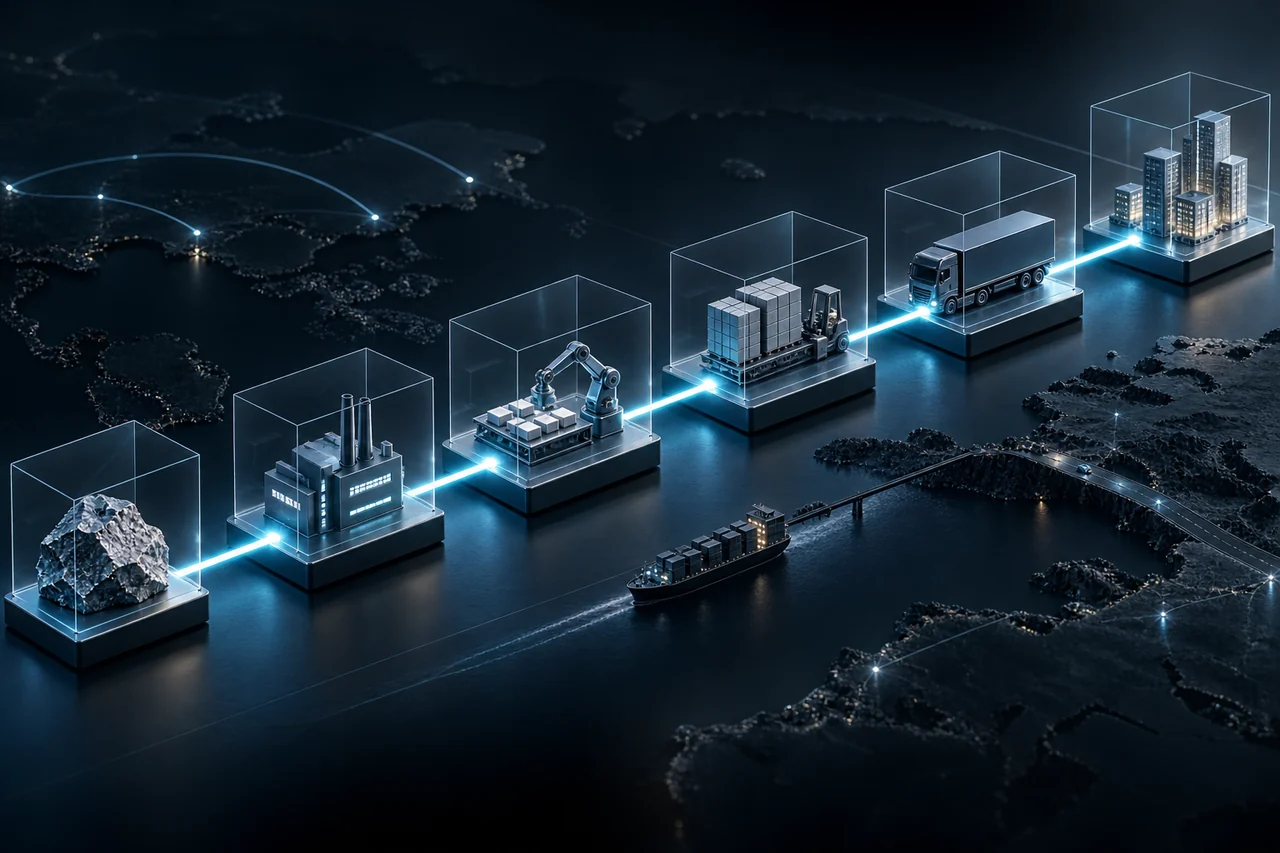 Traceable operational path connecting verified checkpoints to a clear outcome